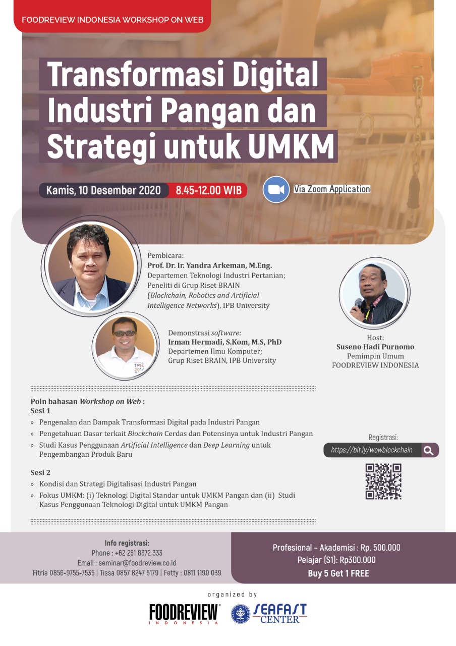 Foodreview Indonesia Workshop on Web Transformasi Digital Industri Pangan dan Strategi untuk UMKM